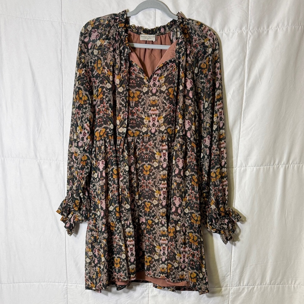 Dress Forum Floral Long Sleeve Dress | Size‎ Medium | Boho Cottagecore